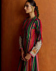 Mastani Pink Stripes Kurta Set