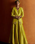 Mastani Yellow Blazer Sharara Set