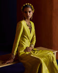 Mastani Yellow Blazer Sharara Set