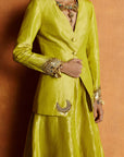 Mastani Yellow Blazer Sharara Set