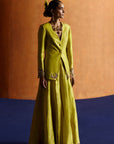 Mastani Yellow Blazer Sharara Set