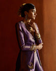 Mastani Purple Blazer Sharara Set