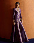Mastani Purple Blazer Sharara Set
