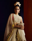 Mastani Ivory Maheen Tissue Lehenga Set