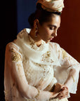 Mastani Ivory Maheen Tissue Lehenga Set