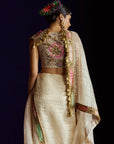 Mastani Ivory Tissue Saree Set