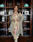 Nadira Ivory Madhuri Dixit Organza Kurta Set