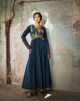 Nadira Teal Anarkali Set