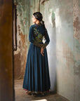 Nadira Teal Anarkali Set