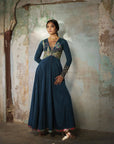 Nadira Teal Anarkali Set