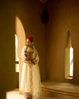 Nisbat Ivory Silk Dori Kurta Set