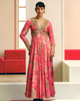 NILOUFER ROSE PINK GULRANG ANARKALI SET