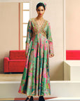 NILOUFER GREEN GULRANG ANARKALI SET