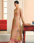 NILOUFER PASTEL PINK GULRANG ASYMMETRICAL KURTA SET