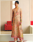 NILOUFER PASTEL PINK GULRANG ASYMMETRICAL KURTA SET