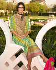 Retro Raani Tissue Yoke Printed Kaftan Dress