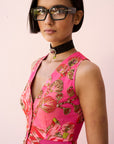 Retro Raani Candy Peplum Sharara Set