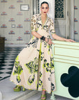 Sanjana Sanghi Black And Ivory Jacket Anarkali Set