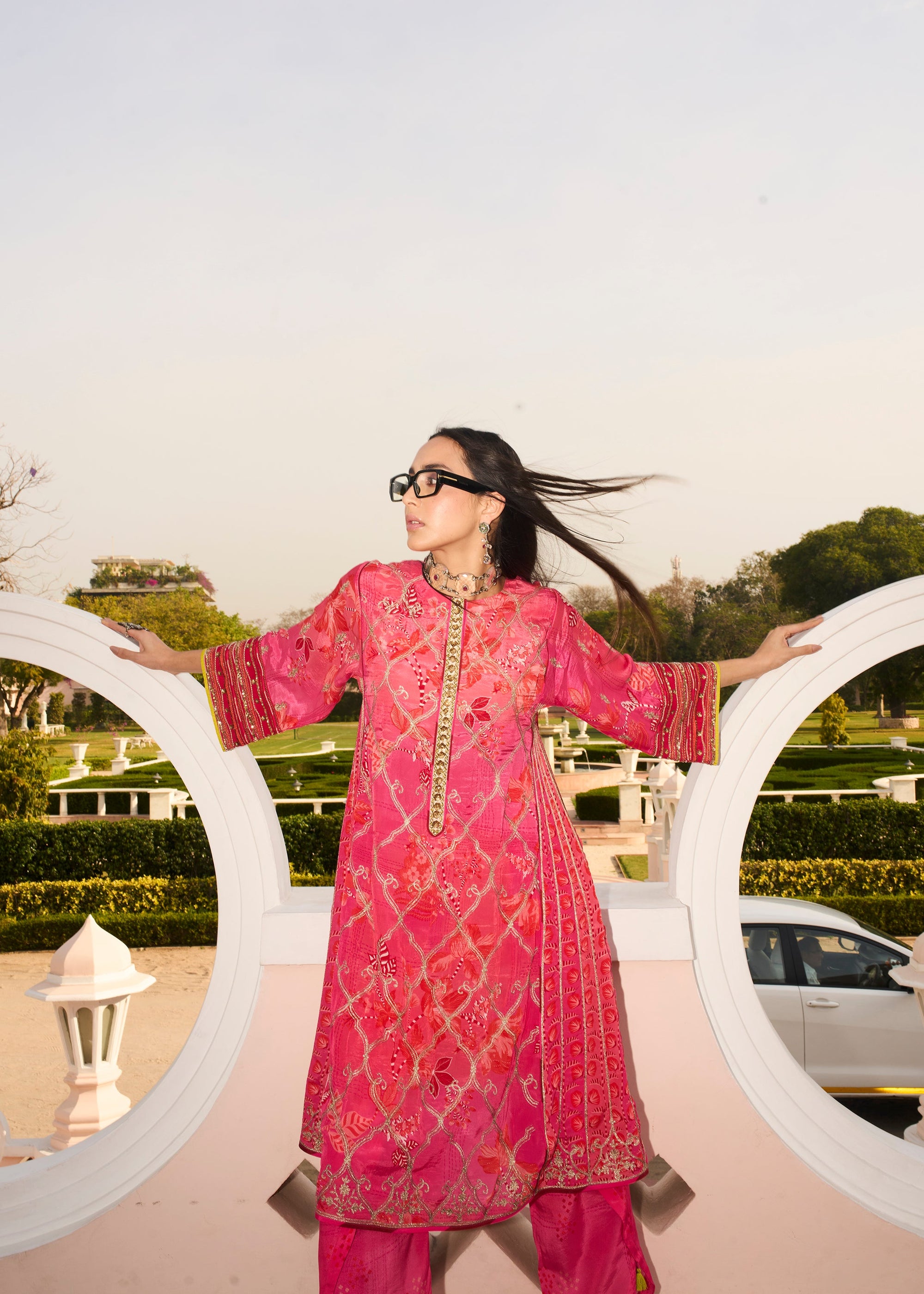 Retro Raani Candy Choga Style Kurta Set