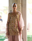 Retro Raani Champagne Pink Sharara Set