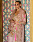 Retro Raani Champagne Pink Sharara Set