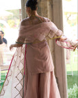Retro Raani Champagne Pink Sharara Set
