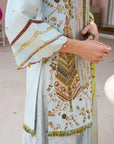Retro Raani Sky Blue Tree Sharara Set