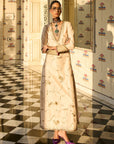 Retro Raani Ivory Jaal Kaftan Dress