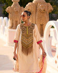 Retro Raani Tissue Yoke Kurta Set