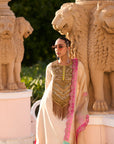Retro Raani Tissue Yoke Kurta Set