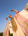 Retro Raani Tissue Yoke Kurta Set