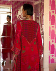 Retro Raani Red Jacket Kurta Set