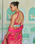 Wamiqa Gabbi Candy Pink Saree Set