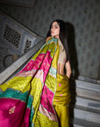 Retro Raani Multicolor Embroidered Saree Set