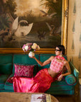 Retro Raani Candy Pearl Blouse Saree Set