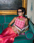 Retro Raani Candy Pearl Blouse Saree Set