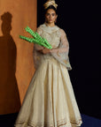 Mastani Ivory Maheen Tissue Lehenga Set