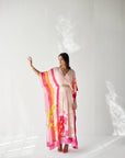 Pastel Pink Belt Kaftan