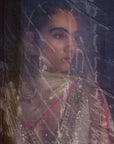 Mastani Ivory Tissue Tripti Gharara Set