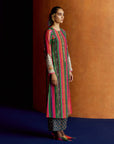 Mastani Pink Stripes Kurta Set