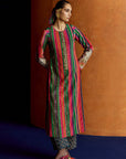 Mastani Pink Stripes Kurta Set