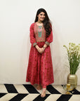 EXCLUSIVE EDIT SHADOW PRINT HIGHLIGHT YOKE KURTA SET