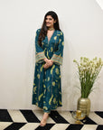 EXCLUSIVE EDIT FARIBA PRINT FRONT PUCKERING KURTA SET