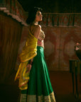 Reejh Green Silk Lehenga Set