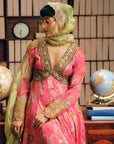 NILOUFER ROSE PINK GULRANG ANARKALI SET