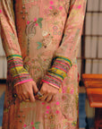 NILOUFER PASTEL PINK GULRANG ASYMMETRICAL KURTA SET