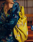 NILOUFER TEAL GULRANG ASYMMETRICAL KURTA SET