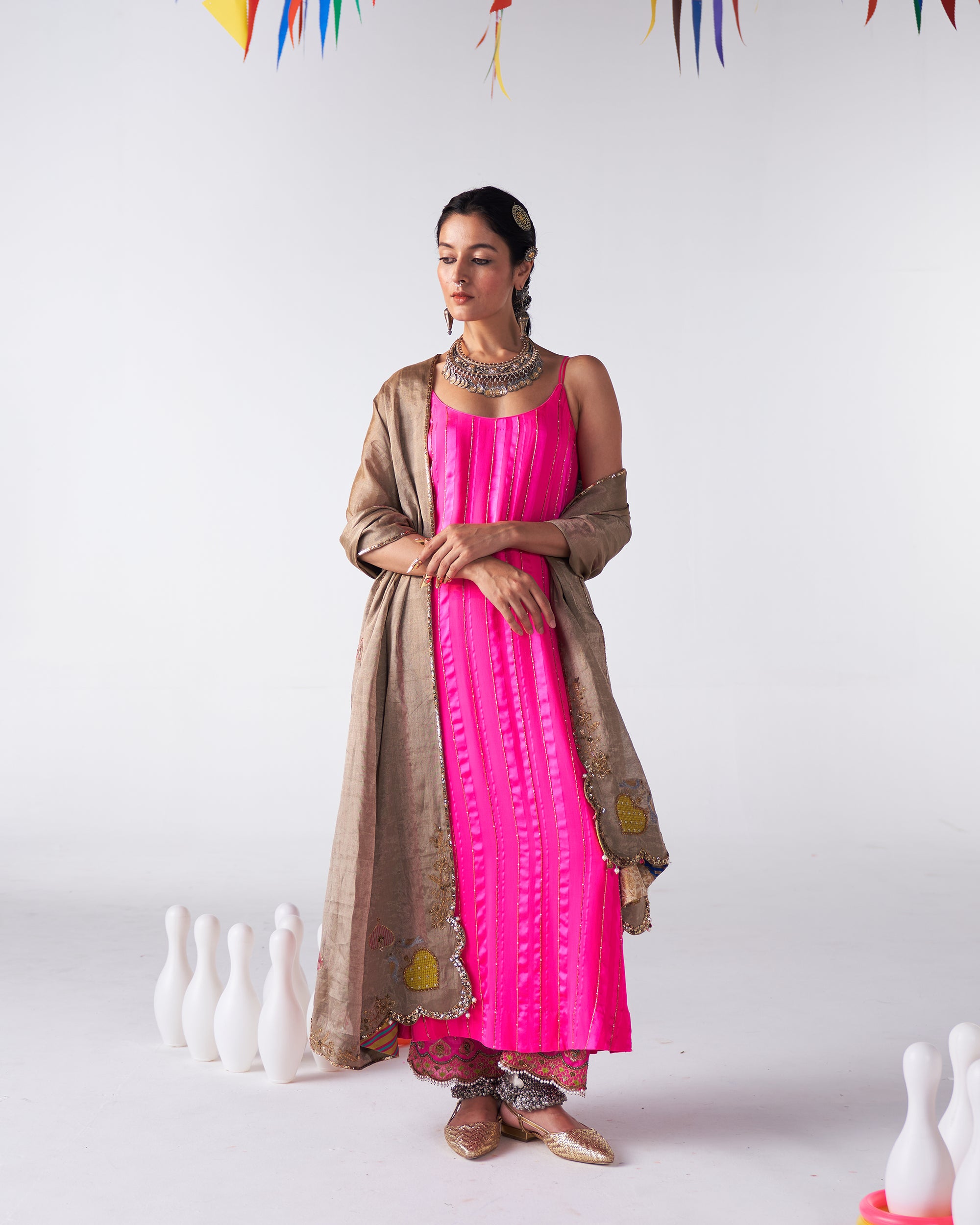 Sakhi Hot Pink Kurta Set