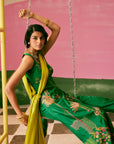 Shraddha Kapoor Bottle Green Kurta Set