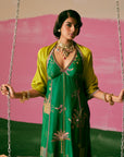 Shraddha Kapoor Bottle Green Kurta Set
